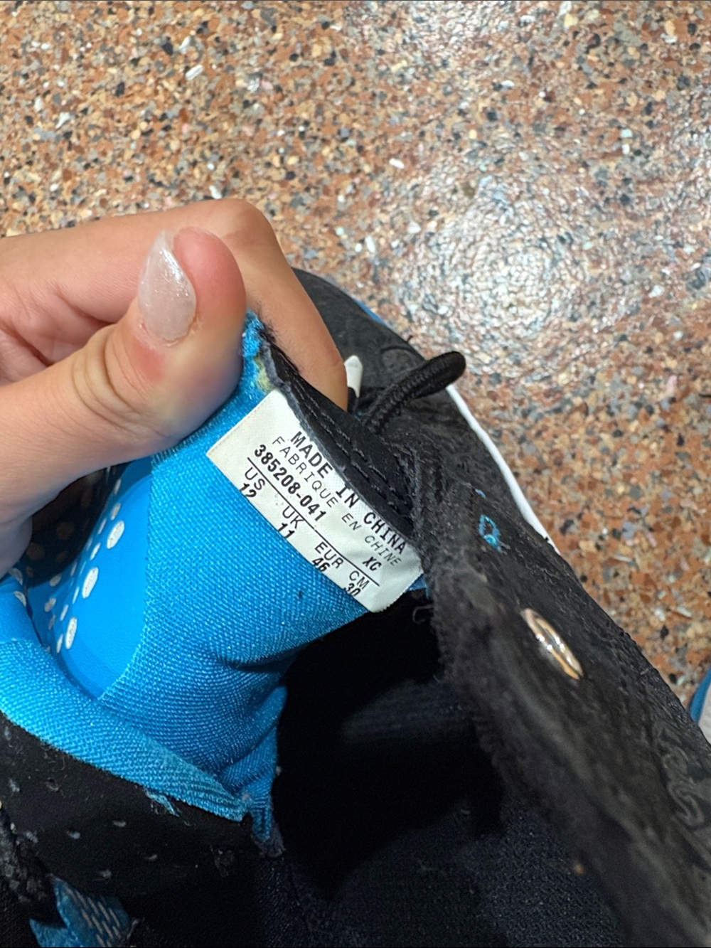 Nike Black and Blue Men's Athletic Basketball Shoes - Nike CP3 - Picture 4 of 5